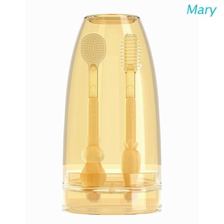 สินค้า Mary แปรงสีฟัน ขนแปรงนุ่ม ซิลิโคน ลิ้น แปรงเคลือบ ทําความสะอาด เด็กวัยหัดเดิน เด็กทารก