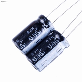 ins﹍❏◊5pcs,ELNA RJH 35V 180UF 105°C 8 x 12mm Electrolytic capacitor