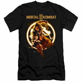 Tee Mortal Kombat Xi Scorpion Flames ของขวัญวันเกิดเสื้อยืดวันเกิด 2021 เสื้อยืดแบรนด์คุณภาพสูง 9{&gt;