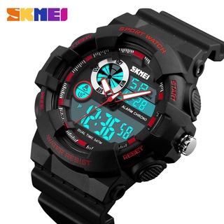 SKMEI Men Sports Watch Chronograph Waterproof Luxury Brand Fashion Watches Alarm Dual Time Wristwatches Relogio Masculin