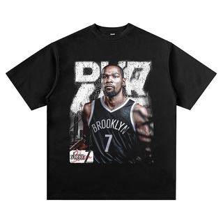 เสื้อยืดแขนสั้น ทรงหลวม พิมพ์ลาย Kevin Durant death สําหรับผู้ชาย และผู้หญิง