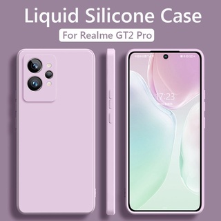 Phone Case For Realme GT 2 Pro GT2 Pro Neo 2 Neo2 Q3S Case Fashion Liquid Silicone Soft Casing Lens Protector Couple Back Cover