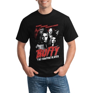 เสื้อยืดโอเวอร์ไซส์เสื้อยืด พิมพ์ลาย Buffy The Vampire Slayer Demons Darkness น่ารัก เหมาะกับฤดูร้อน สําหรับผู้หญิงS-3XL