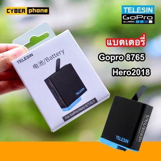สินค้า 🇹🇭 TELESIN แบตเตอรี่ กล้อง GoPro Hero 8 7 6 5 2018 แท้ ประกัน 6 เดือน Battery แบต Gopro8 Gopro7 Gopro6 Gopro5 1220 batt