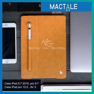 Mactale เคสไอแพด JISON case ไอแพด Air 3 2019 / Gen 5,6 9 7 2018 / Pro 10.5,9 7 /mini5 หนัง นิ่ม ไม่ดันฟิล์ม ใส่ปากกา