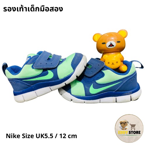 รองเท้าเด็กมือสองรองเท้าไนกี้เด็กของแท้ซื้อห้าง-ขนาด-uk-5-5-12cm-สภาพใหม่กริบ-แบรนด์แท้-รองเท้ากีฬาสำหรับเด็กมือสอง