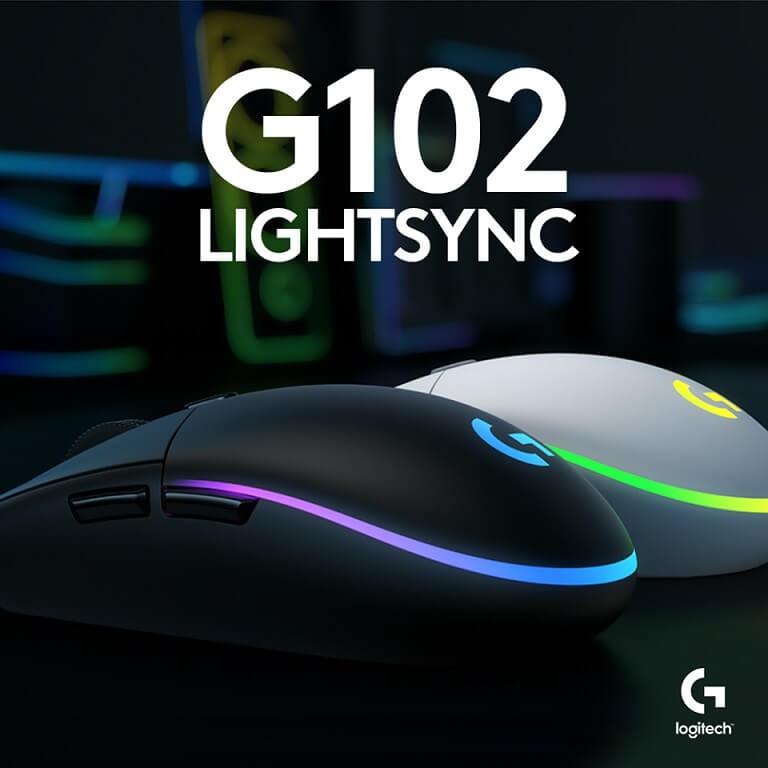 ภาพสินค้า(ของแท้) เมาส์เกมมิ่ง LOGITECH G102 Lightsync PRODIGY Gaming Mouse ประกันศูนย์ 2ปี จากร้าน huskshop บน Shopee ภาพที่ 4