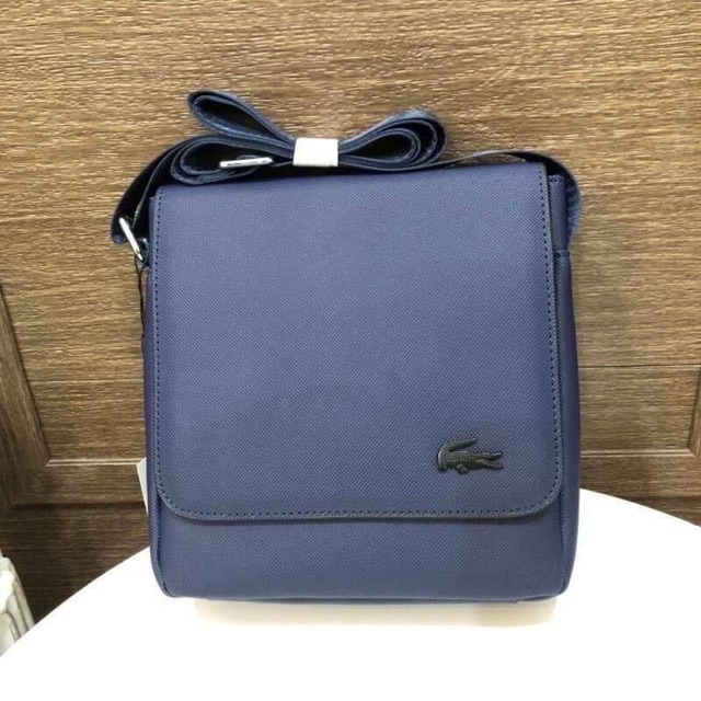 ของแท้-lacoste-mens-classic-flap-bag