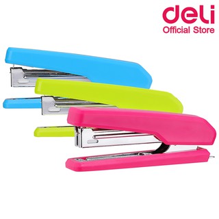 Deli 0229F Stapler เครื่องเย็บกระดาษ 15 แผ่น เบอร์ 10 (คละสี 1 ชิ้น) ที่เย็บกระดาษ เครื่องเย็บกระดาษ แม็คเย็บ แม็กเย็บ