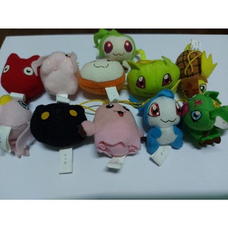 Digimon Gashapon Mini Plush 11 ตัว ตุ๊กตาดิจิมอน กาชาปอง แยกขั้นต่ำ 4 ตัว