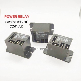 Power Relay เพาเวอร์รีเลย์แบบมีรูยึด ขนาด 40/30A 250VAC แบบ 1NO 1NC มี 12V 24V 220V