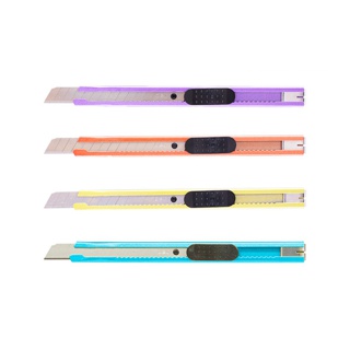 Deli 2066 Metal Small Cutter คัทเตอร์เหล็กเล็ก 12 ใบมีด (คละสี 1 ชิ้น) คัทเตอร์ คัทเตอร์เหล็ก คัทเตอร์พกพา คัทเตอร์มินิ
