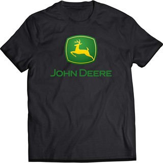 【2022tshirts】John Deere เสื้อยืดสีดำสำหรับผู้ชาย