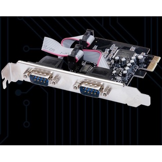 สินค้า การ์ดแปลง PCIE To Serial Port Adapter การ์ดต่อขยาย RS232 การ์ดเพิ่ม PCI-E เป็น Port Series ออกเป็น 2 ช่อง CPU2DAY