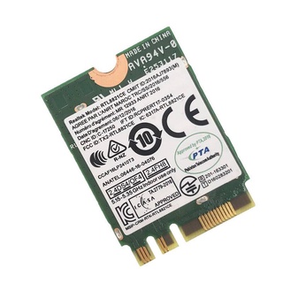 Qiilu Module Carte Réseau RTL8821CE 433Mbps 802.11AC 2.4GHz 5GHz Mini PCIe WiFi Bluetooth