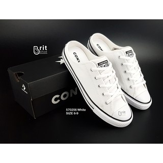 CONVERSE All Star Dainty Mule Slip รองเท้าสวมเปิดส้นผู้หญิง รองเท้าผ้าใบสีขาว 567946