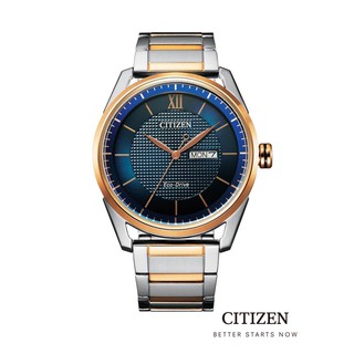 CITIZEN Eco-Drive AW0086-85L Two-tone Rose Gold Mens Watch ( นาฬิกาผู้ชายพลังงานแสง )