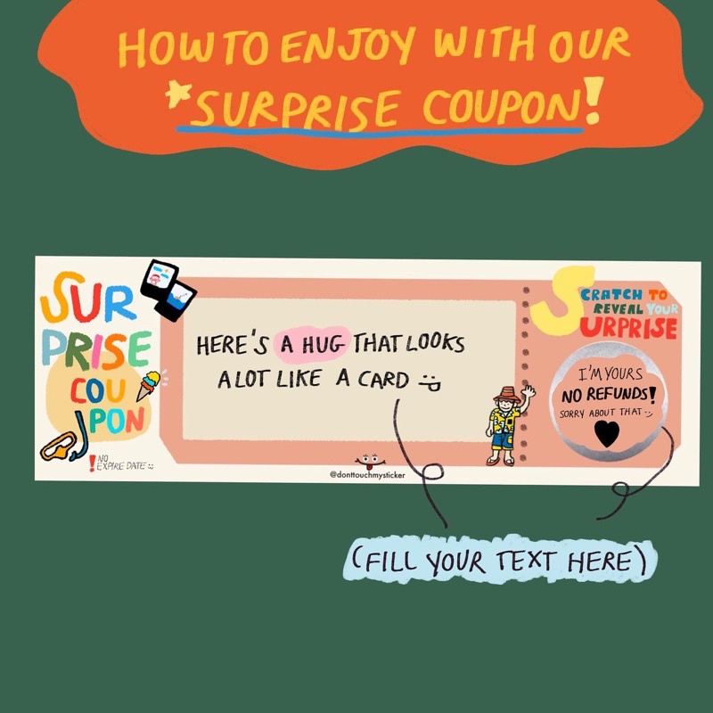 surprise-coupon-เซอร์ไพรส์-คูปอง-เขียนข้อความ-ขูดเซอร์ไพรส์