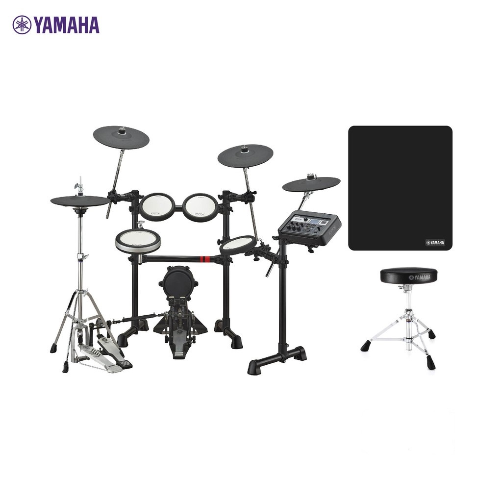 yamaha-dtx6k3-x-electric-drum-กลองชุดไฟฟ้ายามาฮ่า-รุ่น-dtx6k3-x-drum-stool-เก้าอี้กลอง-drum-mat