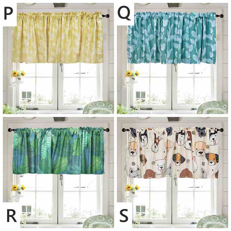 23-แบบ-green-valance-lababo-ผ้าม่านสั้น-สําหรับหน้าต่างและห้องครัว-150x45-ซม