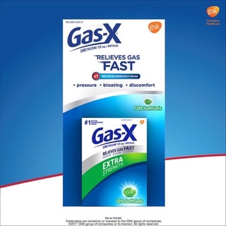 Gas-X Extra Strength Anitgas Simethicone  บันเทา อาการจุกเสียด แน่นท้อง ของแท้ นำเข้า USA