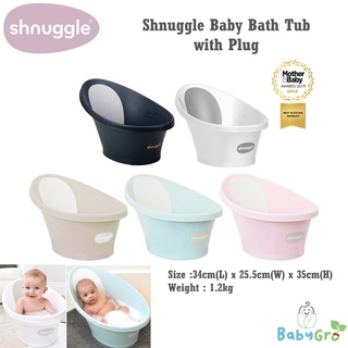 Shnuggle อ่างอาบน้ําเด็ก พร้อมปลั๊กแท็บ Mandi Bayi (พร้อมขาตั้ง)