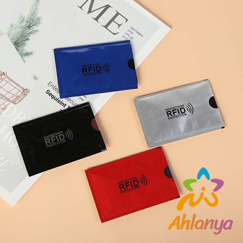 ahlanya-ซองอลูมิเนียมใส่บัตรเครดิต-กันขโมยข้อมูล-rfid-กันขโมย-ปลอกการ์ดฟอยล์-bank-card-case