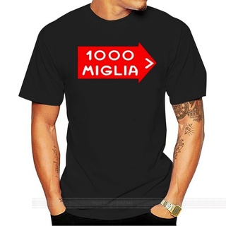 เสื้อยืดโอเวอร์ไซส์เสื้อยืด คอกลม พิมพ์ลายโลโก้ Mille Miglia Rally Racing สไตล์วินเทจ แฟชั่นยุโรปS-3XL