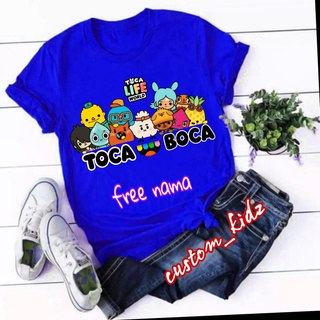 เสื้อยืด ผ้าฝ้าย พิมพ์ลาย TOCA BOCA พรีเมี่ยม สําหรับเด็ก