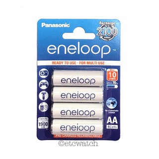 พร้อมส่ง&gt; Panasonic eneloop ถ่านชาร์จ AA / 2A 1900 mAh Rechargeable Battery（1 แพ็ค 4 ก้อน）