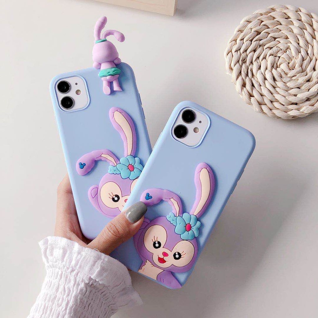 เคสโทรศัพท์มือถือแบบนิ่ม-tpu-ลายการ์ตูนกระต่าย-stella-lou-star-delu-สีม่วง-สําหรับ-samsung-galaxy-a22-a73-a53-a33-a23-a13-s22-s21-s20-fe-note-9-10-20-ultra-s10-s9-plus