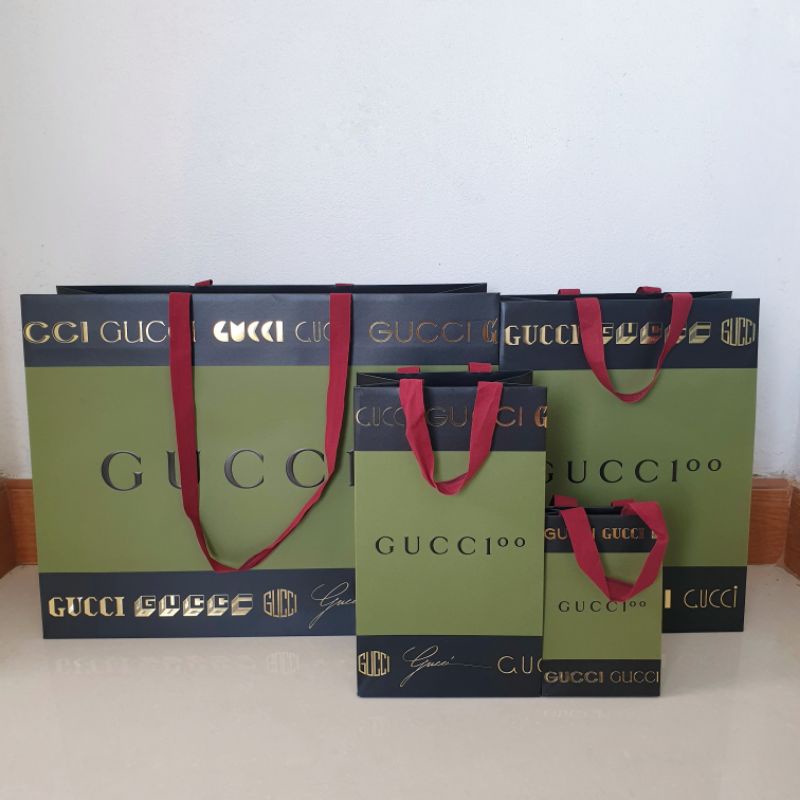 ถุงกระดาษแบรนด์-gucci-ครบรอบ100ปี-ของแท้จากช้อป