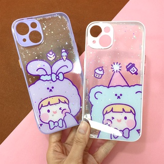 พร้อมส่ง!! REALME 5 C11 C21 Redmi 9A เคสขอบนิ่มใส TPU พิมพ์ลายกันรอยกล้อง เคลือบเจลกากเพชร เคสมือถือแฟชั่น