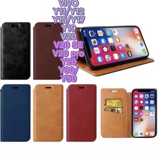 [ส่งจากไทย] เคสฝาพับ ใส่นามบัตรได้ สำหรับรุ่นมาใหม่VIVO Y11/Y12/Y15/Y17 Y19 V20 V20 SE V20 pro Y20 Y30/Y50