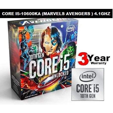 CPU (ซีพียู) INTEL 1200 CORE I5-10600KA (MARVELS AVENGERS COLLECTORS  EDITION) 4.1 GHZ - รับประกัน 3 ปี | Shopee Thailand