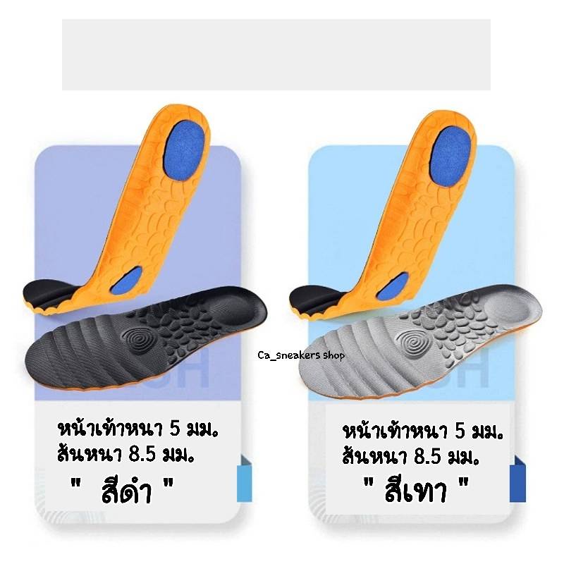 ภาพหน้าปกสินค้าซอฟรองเท้าRunning(1คู่) แผ่นเสริมรองเท้า พื้นรองเท้ากีฬาระบายอากาศซับแรงกระแทกได้ดี พร้อมส่งจากไทย ราคาต่อคู่ จากร้าน ca_sneakers_shop บน Shopee