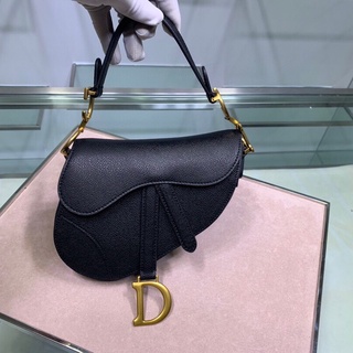 พรี Dior saddle ไซส์ใหญ่กระเป๋าถือ หนังแท้