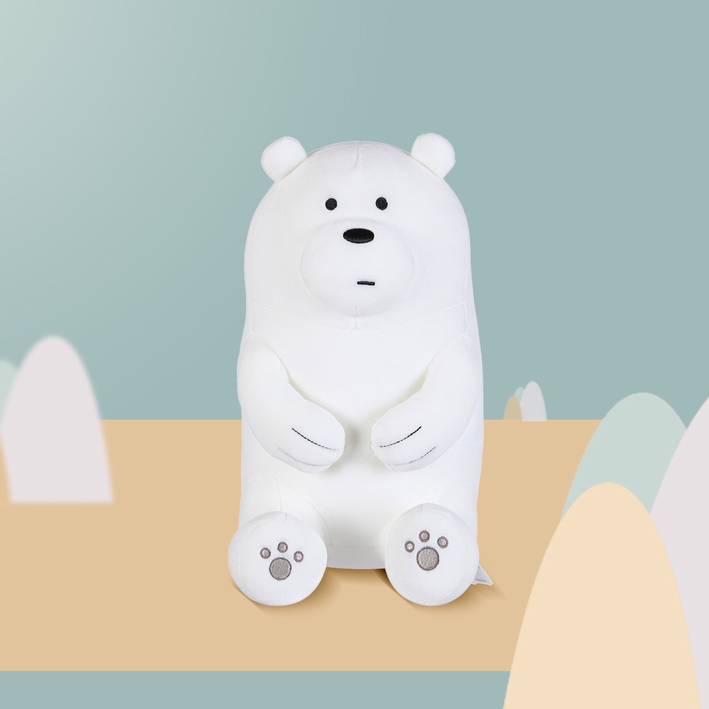 ภาพสินค้าMINISO ตุ๊กตา ตุ๊กตาหมีWe Bare Bears (นั่ง)30 cm ตุ๊กตาของขวัญ จากร้าน miniso_thailand บน Shopee ภาพที่ 2