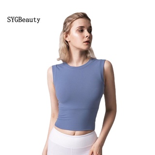 ❤️Ready To Ship❤️เสื้อ ใส่เล่นกีฬา โยคะ คุณภาพสูง สำหรับผู้หญิง New Sports Vest Running Tight-fitting Short Sports Quick-drying Tops Fitness Clothes Students