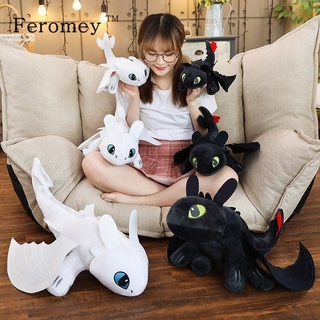 สินค้า How to Train Your Dragon Toothless Night Fury Anime Stuffed Doll Kids Gifts 20-65cm