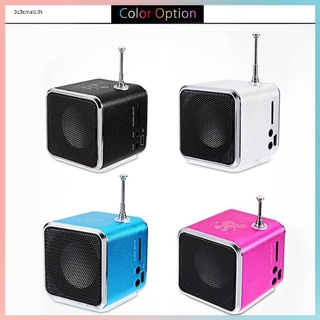 ✨ส่วนลดใหญ่✨Td-V26 Digital Fm Radio Fm Radio Receiver Stereo Speaker Tf Card Speaker