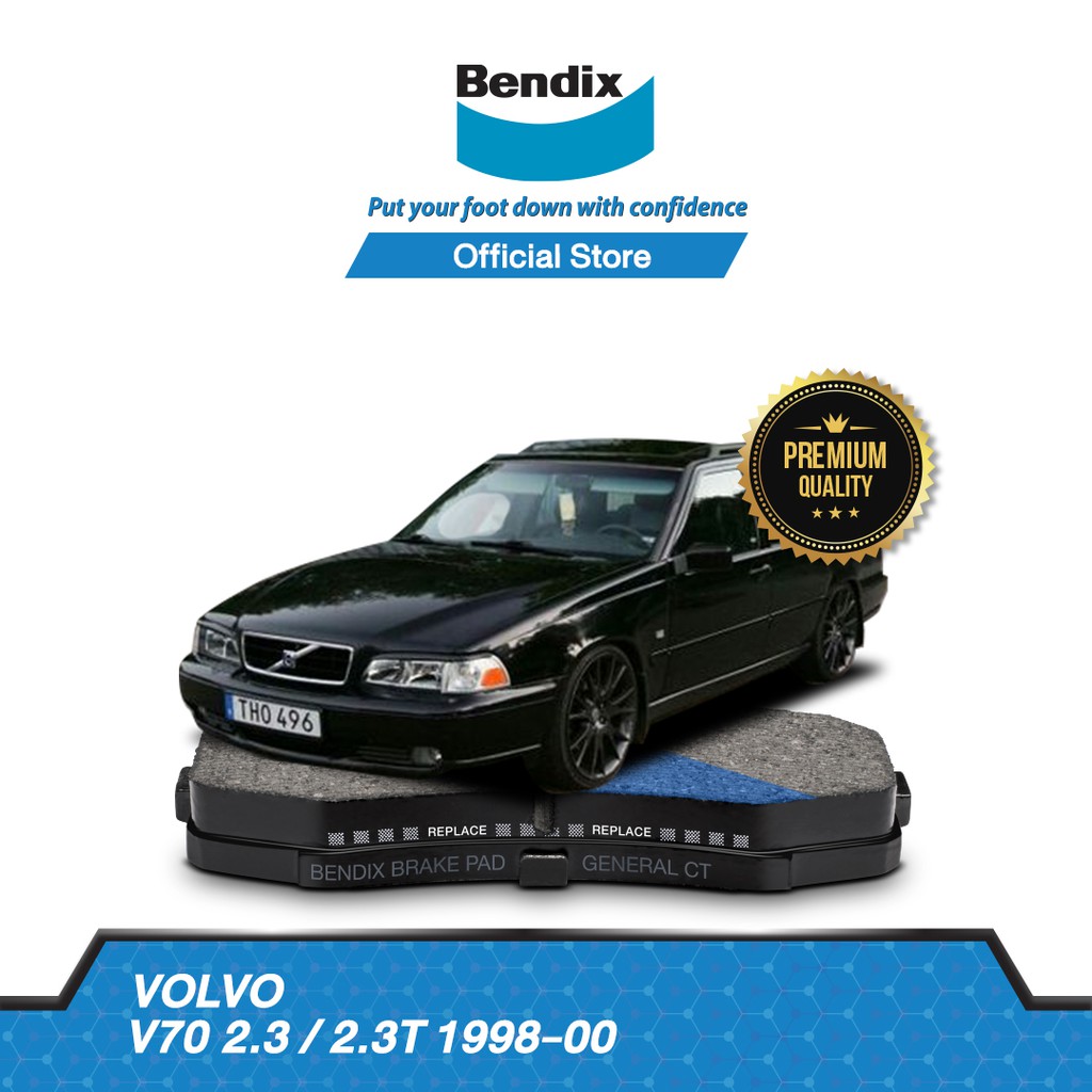 bendix-ผ้าเบรค-volvo-v70-2-3-2-3t-ปี-1998-00-ดิสเบรคหน้า-ดิสเบรคหลัง-db1261-db2g