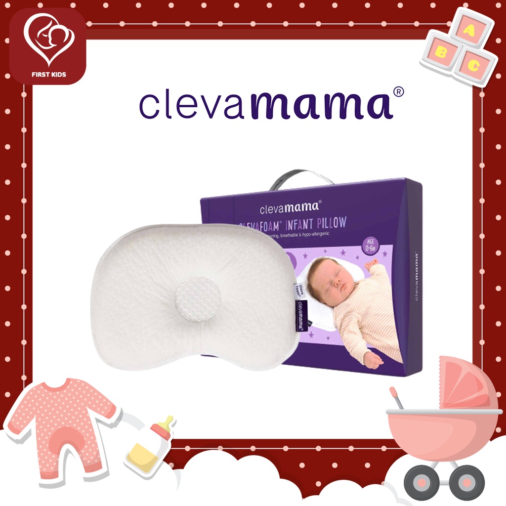 clevamama-clevafoam-infant-pillow-หมอนหลุมสำหรับทารก-0-6-เดือน-firstkids-ของใช้เด็ก-ของเตรียมคลอด