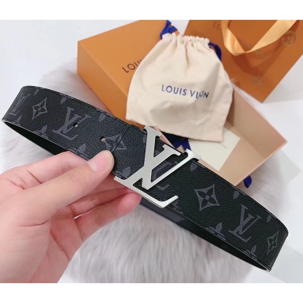 ของแท้-100-หลุยส์วิตตอง-louis-vuitton-lv-initiales-belt-เข็มขัดผู้ชาย