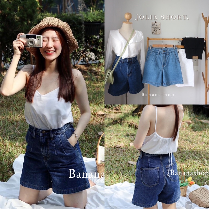 ภาพหน้าปกสินค้าJolie short denim กางเกง