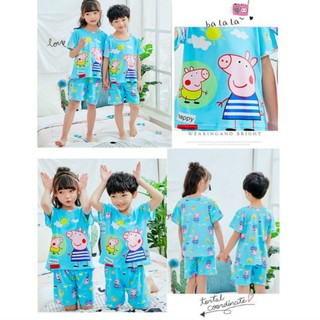 ชุดนอนเด็กลาย Peppa Pig + กางเกง 2-12 ปี