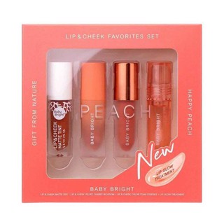 Lip&amp;cheek favorites set 1กล่อง มี 4แท่ง