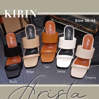Arista ( 🇹🇭 Ready to ship) รองเท้าผู้หญิง ส้นสูง คาด2เส้นเรียบๆ ใส่เดินสบาย  รุ่น Kirin ( ART-035 )