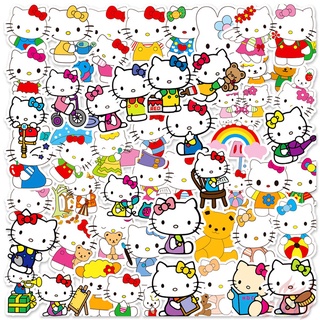 50 ชิ้น / ชุด ☆ สติกเกอร์ Hello Kitty Series 02 ขนาดเล็ก ☆ สติกเกอร์ Doodle แฟชั่น กันน้ํา DIY