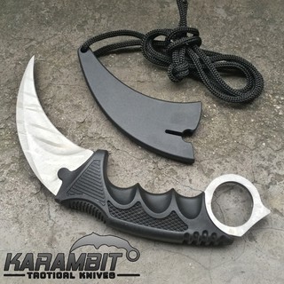 Karambit คารัมบิต มีดกรงเล็บเสือ Titanium ไทเทเนียม Knife มีดสั้น มีดปา มีดเดินป่า Knives มีดพก เบอร์ 23 C-9